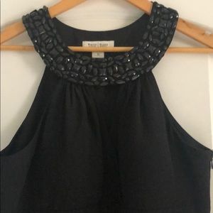 WHBM full-length formal dress w/ beaded neckline